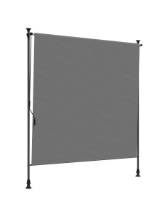 Tenda a Rullo Esterna Grigio Chiaro 100 x 270 cm