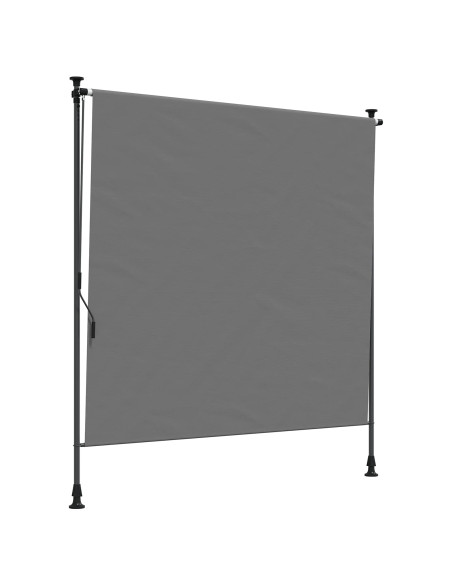 Tenda a Rullo Esterna Grigio Chiaro 120 x 270 cm