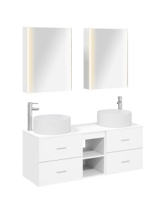 Set di mobili per il bagno 5 pcs Bianco