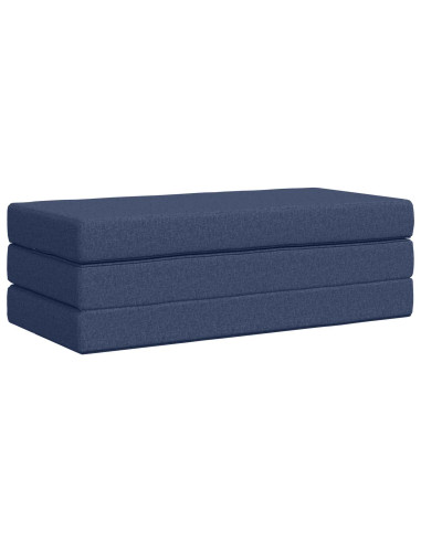 Divano Letto Pieghevole 140 x 67 x 45 cm Blu