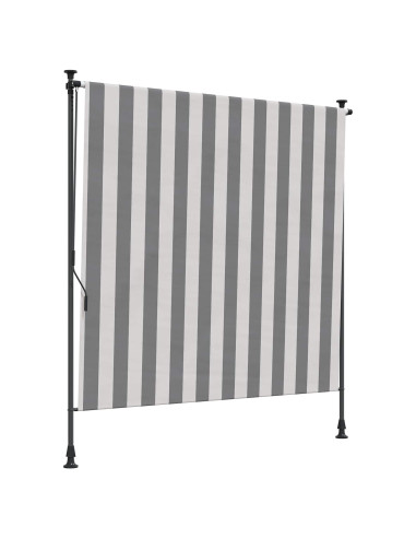 Tenda a Rullo Esterna Antracite e Bianco 200 x 270 cm