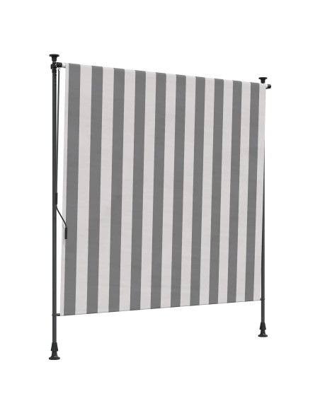 Tenda a Rullo Esterna Antracite e Bianco 200 x 270 cm