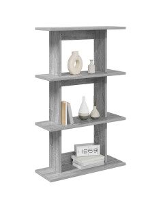 Scaffale da parete A parete Grigio 56 x 20 x 90 cm 2