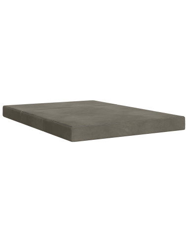 Divano Letto Pieghevole 140 x 67 x 45 cm Grigio Chiaro