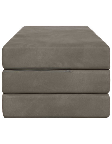 Divano Letto Pieghevole 140 x 67 x 45 cm Grigio Chiaro
