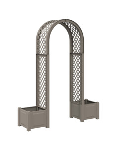 Arco di Rose con Vaso Grigio 168,5 x 43 x 207 cm PP