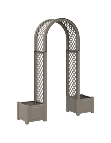 Arco di Rose con Vaso Grigio 168,5 x 43 x 207 cm PP