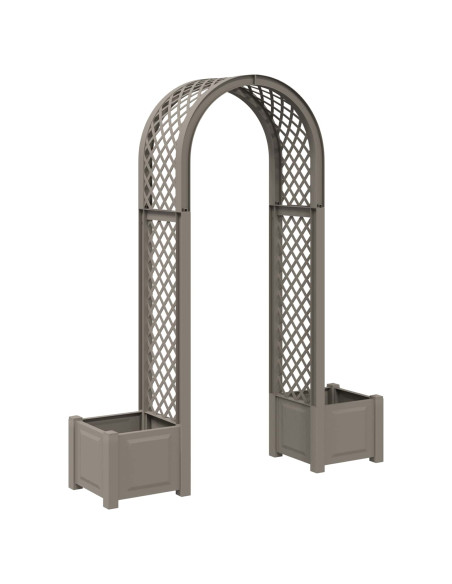Arco di Rose con Vaso Grigio 168,5 x 43 x 207 cm PP
