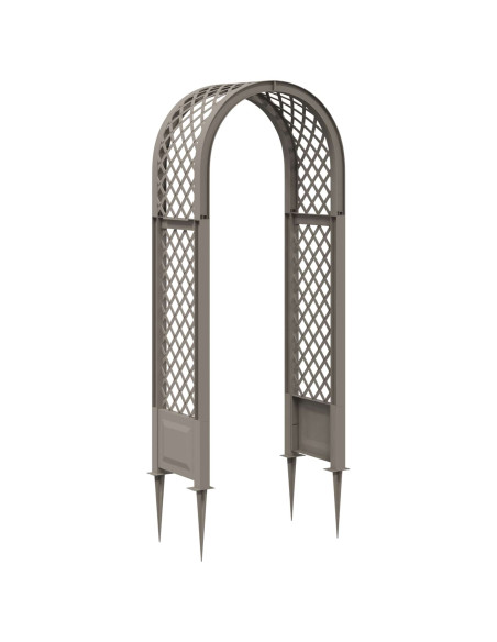 Arco di rose con punte Grigio 97 x 43 x 218 cm PP