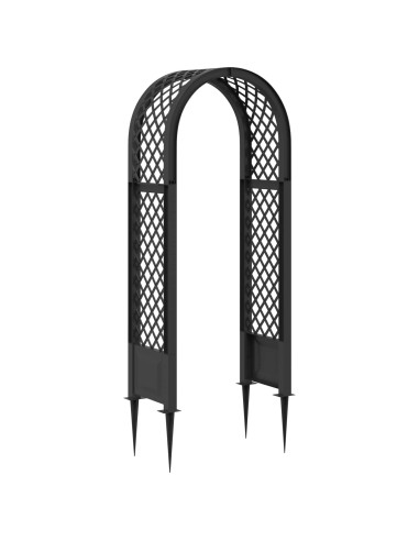 Arco di rose con punte Antracite 97 x 43 x 218 cm PP
