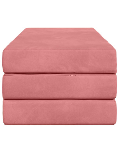 Divano Letto Pieghevole 140 x 67 x 45 cm Rosa