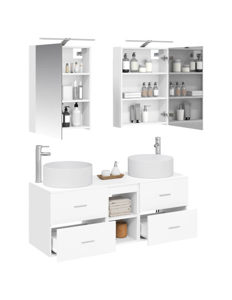 Set di mobili per il bagno 5 pcs Bianco