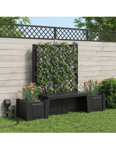 Panchina da Giardino Kopenhagen Antracite 173 x 49 x 135,5 cm