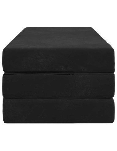 Divano Letto Pieghevole 140 x 67 x 45 cm Nero