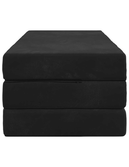 Divano Letto Pieghevole 140 x 67 x 45 cm Nero