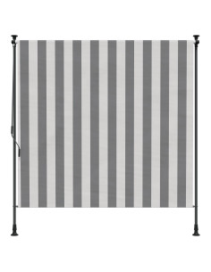 Tenda a Rullo Esterna Antracite e Bianco 120 x 270 cm 2