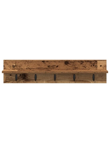 Appendiabiti a muro Legno vecchio 80 x 10,5 x 18 cm
