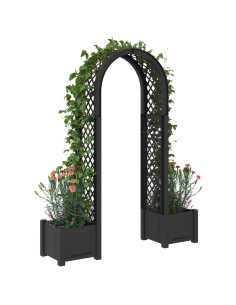 Arco di Rose con Vaso Antracite 168,5 x 43 x 207 cm PP 2