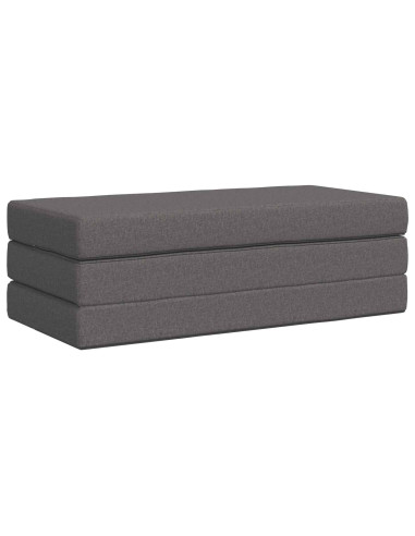 Divano Letto Pieghevole 160 x 67 x 45 cm Grigio Chiaro