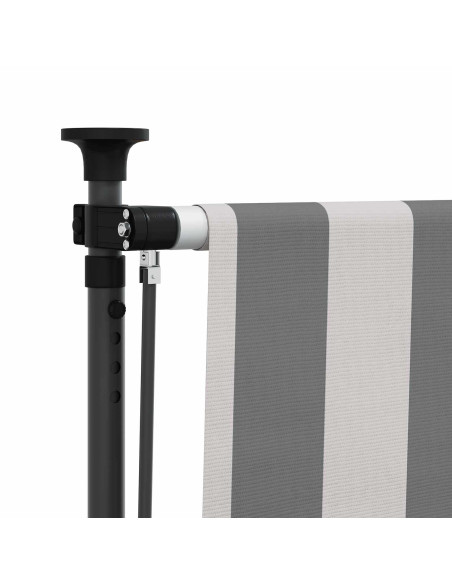 Tenda a Rullo Esterna Antracite e Bianco 150 x 270 cm