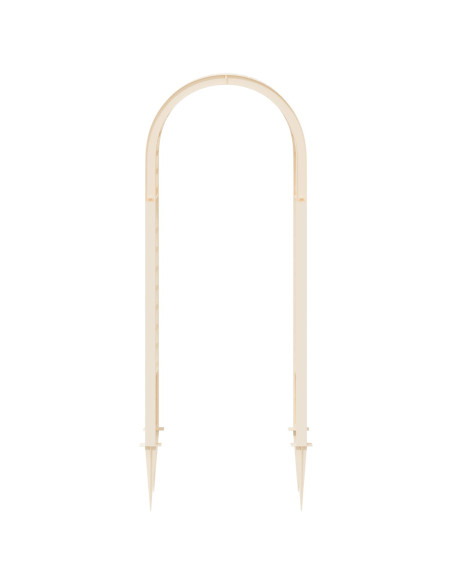Arco di rose con punte Bianco 97 x 43 x 218 cm PP