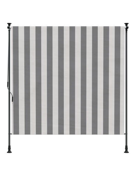 Tenda a Rullo Esterna Antracite e Bianco 200 x 270 cm