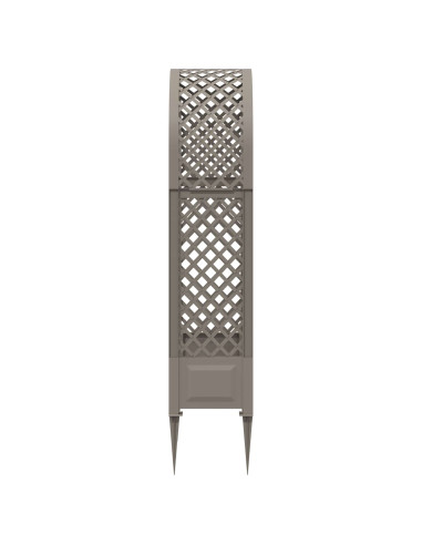 Arco di rose con punte Grigio 97 x 43 x 218 cm PP