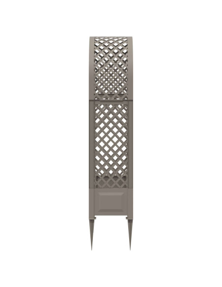 Arco di rose con punte Grigio 97 x 43 x 218 cm PP