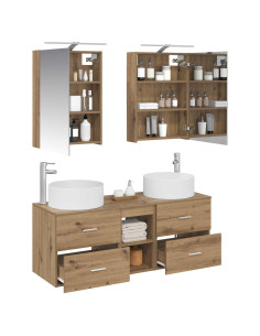 Set di mobili per il bagno 5 pcs Rovere Artigianale 2