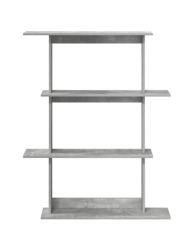 Unità di Mensole da Parete Grigio 100 x 20 x 126 cm