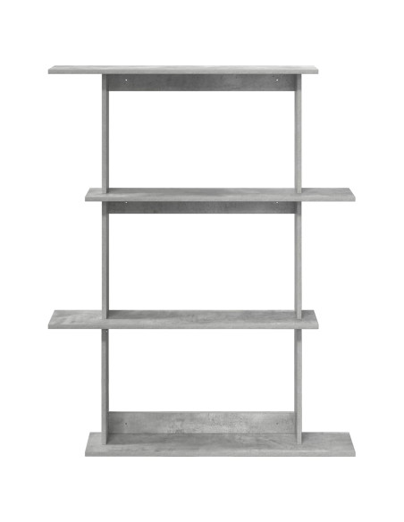 Unità di Mensole da Parete Grigio 100 x 20 x 126 cm