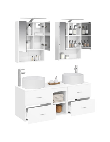 Set di mobili per il bagno 5 pcs Bianco