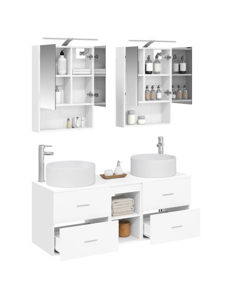 Set di mobili per il bagno 5 pcs Bianco