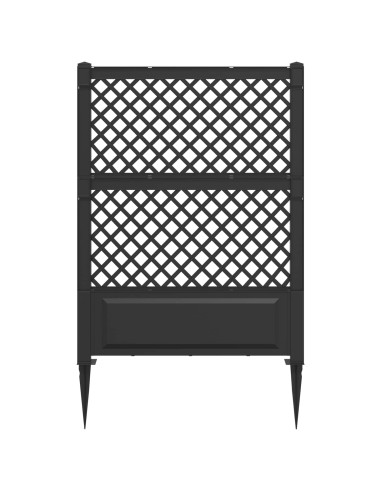 Trellis con Punta Antracite 99 x 6 x 165 cm PP