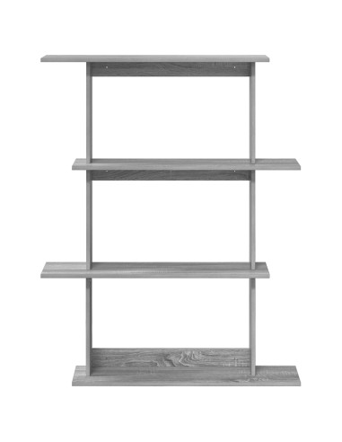 Unità di Mensole da Parete Grigio 100 x 20 x 126 cm