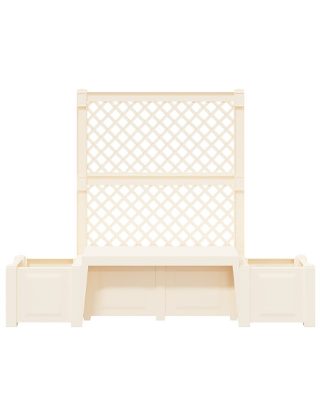 Panchina da Giardino Kopenhagen Bianco 173 x 49 x 135,5 cm PP