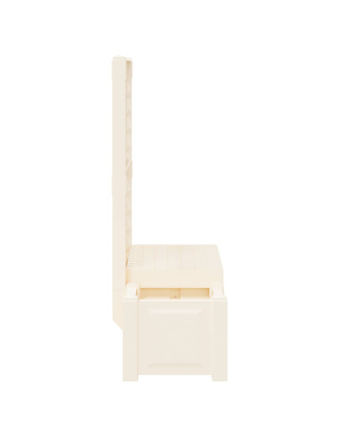 Panchina da Giardino Kopenhagen Bianco 173 x 49 x 135,5 cm PP