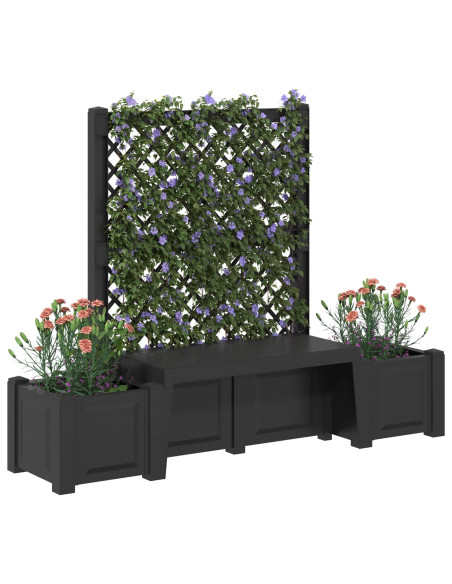 Panchina da Giardino Kopenhagen Antracite 173 x 49 x 135,5 cm