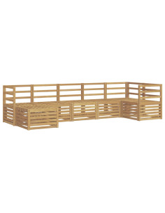 Set di divani da esterno 7 pcs Bianco 2
