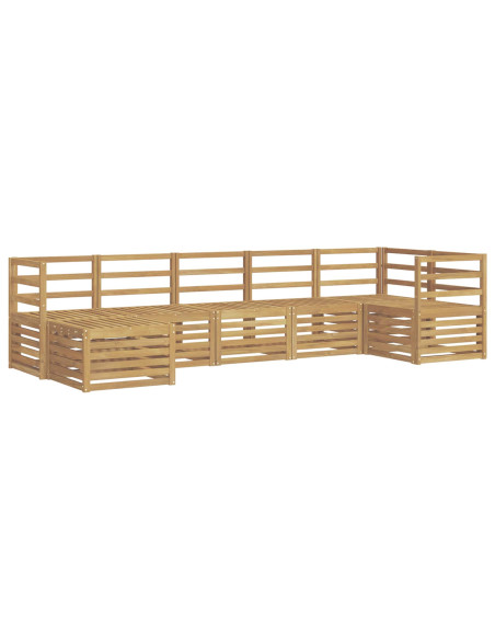 Set di divani da esterno 7 pcs Bianco