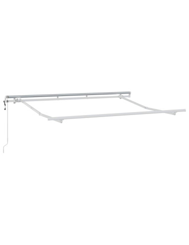 Tenda retrattile Grigio chiaro e bianco 500 × 350 cm