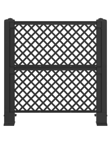 Trellis per Cestino Antracite 123 x 47 x 114 cm PP