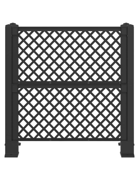 Trellis per Cestino Antracite 123 x 47 x 114 cm PP