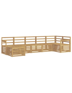 Set di divani da esterno 7 pcs Bianco 2