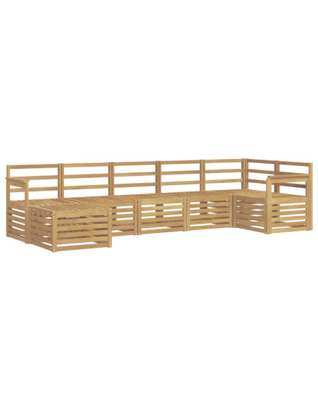 Set di divani da esterno 7 pcs Bianco