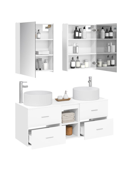 Set di mobili per il bagno 5 pcs Bianco