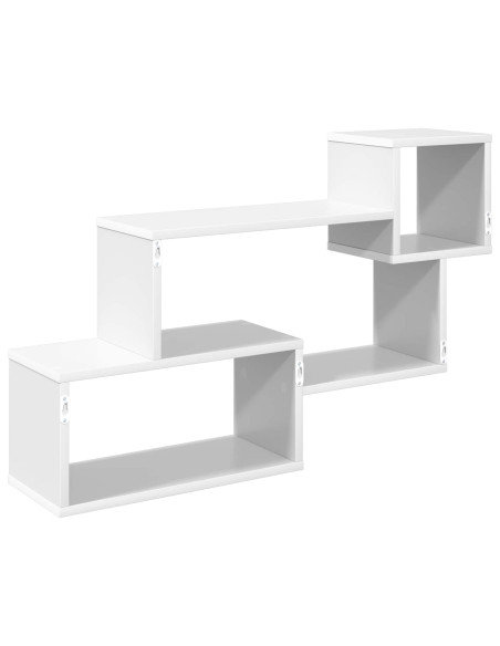 Mensola sospesa A parete Bianco 87 x 20 x 55 cm