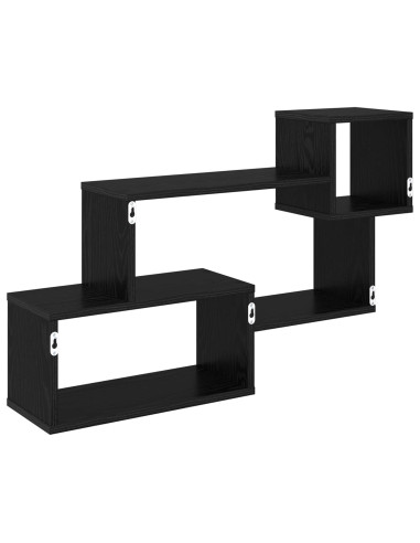 Mensola sospesa A parete Nero 87 x 20 x 55 cm