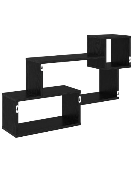 Mensola sospesa A parete Nero 87 x 20 x 55 cm