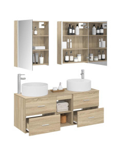Set di mobili per il bagno 5 pcs Rovere Sonoma 2